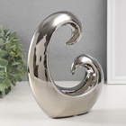 УЦЕНКА Сувенир керамика «Абстракция. Амулет» серебро 17×5.5×19 см 10947503