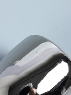 УЦЕНКА Подсвечник керамика на 1 свечу «Иллюзорность» d=4 см серебро 6.5×6.5×10 см - фото 14968586