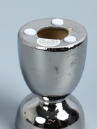 УЦЕНКА Подсвечник керамика на 1 свечу «Иллюзорность» d=4 см серебро 6.5×6.5×10 см - фото 14968590