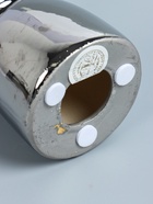 УЦЕНКА Подсвечник керамика на 1 свечу «Иллюзорность» d=4 см серебро 6.5×6.5×10 см - фото 14968591