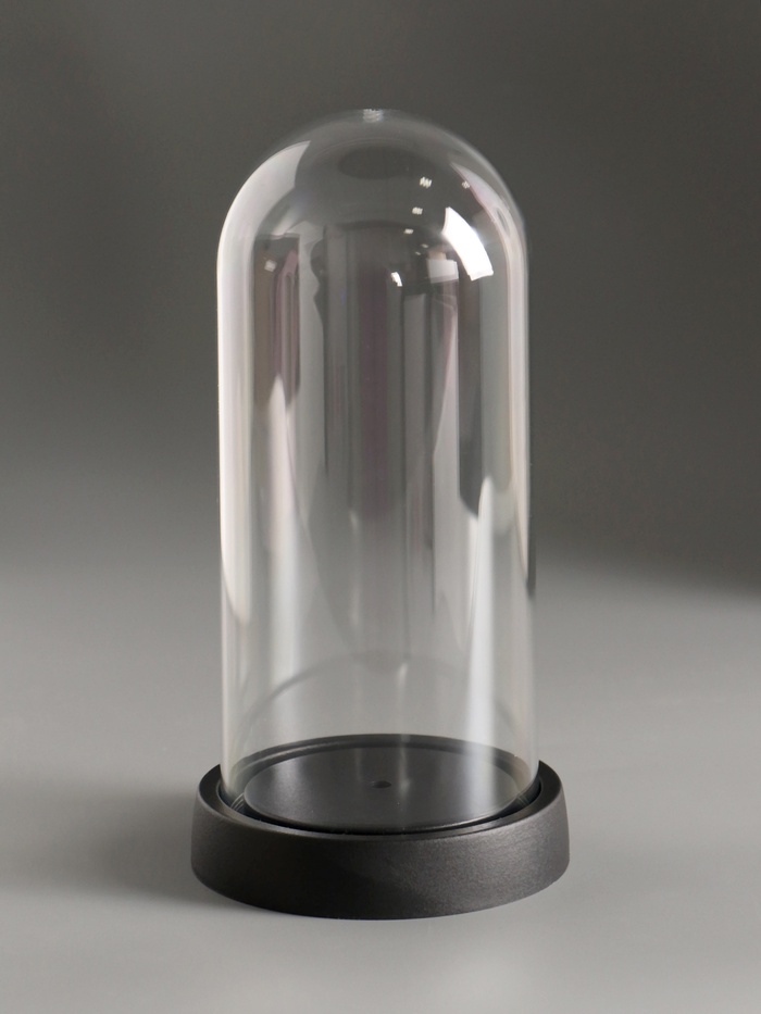 УЦЕНКА Купол-клош на подставке пластик 9.5×9.5×19 см - Фото 1