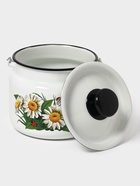 Бидон эмалированный, 2 л, с ручкой и крышкой, белый - Фото 5