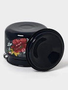 Бидон эмалированный «Апрель», 2 л, с ручкой и крышкой, чёрный - Фото 6