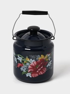 Бидон эмалированный «Апрель», 3 л, с ручкой и крышкой, чёрный - Фото 4