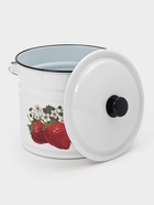 Ведро эмалированное, 10 л, с крышкой и ручкой, белое 10940063