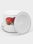 Ведро эмалированное, 10 л, с крышкой и ручкой, белое 10940063