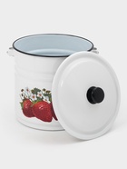 Ведро эмалированное, 12 л, с крышкой и ручкой, белое 10940065