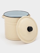 Ведро эмалированное, 12 л, с крышкой и ручкой, цвет слоновой кости 10940066
