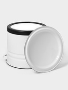 Ведро эмалированное, 10 л, с крышкой и ручкой, на подставке, белое 10940067