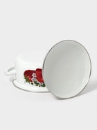 Кастрюля эмалированная, 2 л, d=20.5 см, с крышкой, белая - фото 60869442