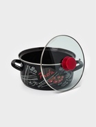 Кастрюля эмалированная «Болоньезе», 3 л, d=23 см, с крышкой, чёрная - Фото 4