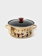 Кастрюля эмалированная «Сомелье», 4 л, d=26.2 см, с крышкой, цвет слоновой кости - Фото 2