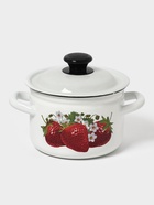 Кастрюля эмалированная, 2 л, d=17 см, с крышкой, белая - Фото 3