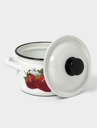 Кастрюля эмалированная, 2 л, d=17 см, с крышкой, белая - Фото 4