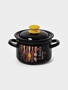 Кастрюля эмалированная «Карри», 2 л, d=17 см, чёрная - Фото 3