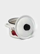 Кастрюля эмалированная, 3 л, d=19.2 см, с крышкой, белая - Фото 4