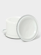 Кастрюля эмалированная, 4 л, d=21.3 см, с крышкой, цилиндрическая, без декора, белая - Фото 5