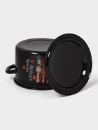 Кастрюля эмалированная «Карри», 4 л, d=21.3 см, с крышкой, цилиндрическая, чёрная - Фото 3