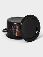 Кастрюля эмалированная «Карри», 4 л, d=21.3 см, с крышкой, цилиндрическая, чёрная - Фото 5