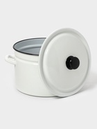 Кастрюля эмалированная, 8 л, d=26.4 см, с крышкой, без декора, белая - Фото 4