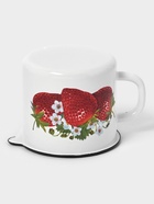 Кружка эмалированная, 1 л, с носиком, белая - Фото 6