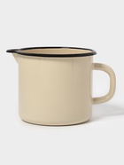 Кружка эмалированная, 1 л, с носиком, без декора, слоновая, кости 10940126 Кружка эмалированная, 1 л, с носиком, без декора, слоновая, кости 10940126