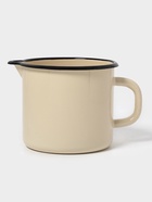 Кружка эмалированная, 1 л, с носиком, без декора, цвет слоновой кости - Фото 5