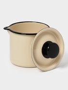 Кружка эмалированная, 1 л, с крышкой и носиком, без декора, цвет слоновой кости - Фото 6