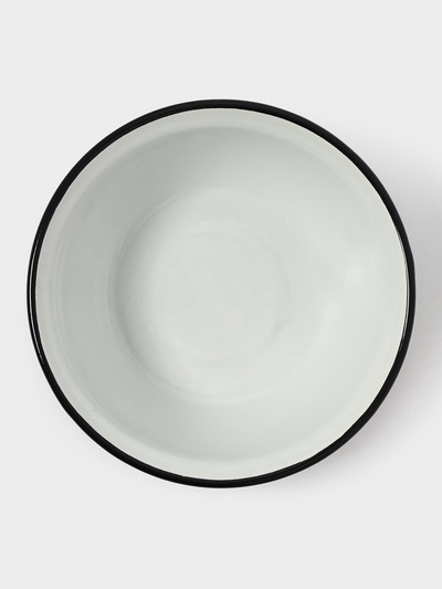 Миска эмалированная, 1 л, белая