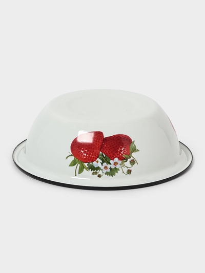 Миска эмалированная, 1 л, белая