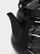 Чайник эмалированный «Чёрный мрамор», 3.5 л, металлическая ручка 10940147