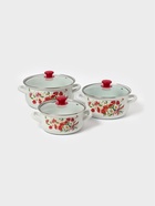 Набор кастрюль эмалированных «Астры-1-Экстра», 3 предмета: 2 л, 3 л, 4 л, белый - Фото 2