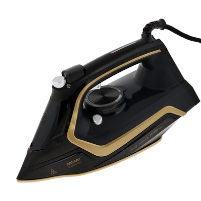 УЦЕНКА Утюг Zelmer ZIR2620 Golden Glide, 2600 Вт, керамика, 35 г/мин, 280 мл, чёрно-золотистый 10254
