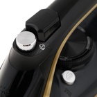 УЦЕНКА Утюг Zelmer ZIR2620 Golden Glide, 2600 Вт, керамика, 35 г/мин, 280 мл, чёрно-золотистый 10254 - Фото 5