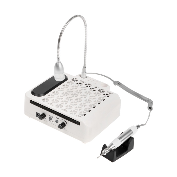 УЦЕНКА Аппарат для маникюра и педикюра Windigo LMH-04, 80 Вт, 35000 об/мин, лампа, ручка, белый 97 - Фото 1