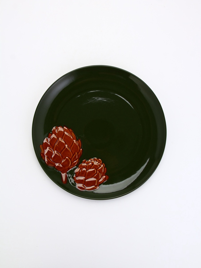 УЦЕНКА Блюдо новогоднее «Зимний лес», 27 см (царапины на тарелке) - Фото 1