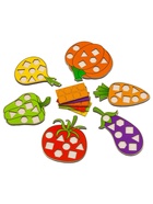 Мозаика «Овощи», 6 рамок, 48 геометрических вкладышей - Фото 3