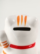 Копилка для денег «Манэки-нэко - иероглиф удача», керамика, оранж, 7.2×8.3×10 см - фото 58060894