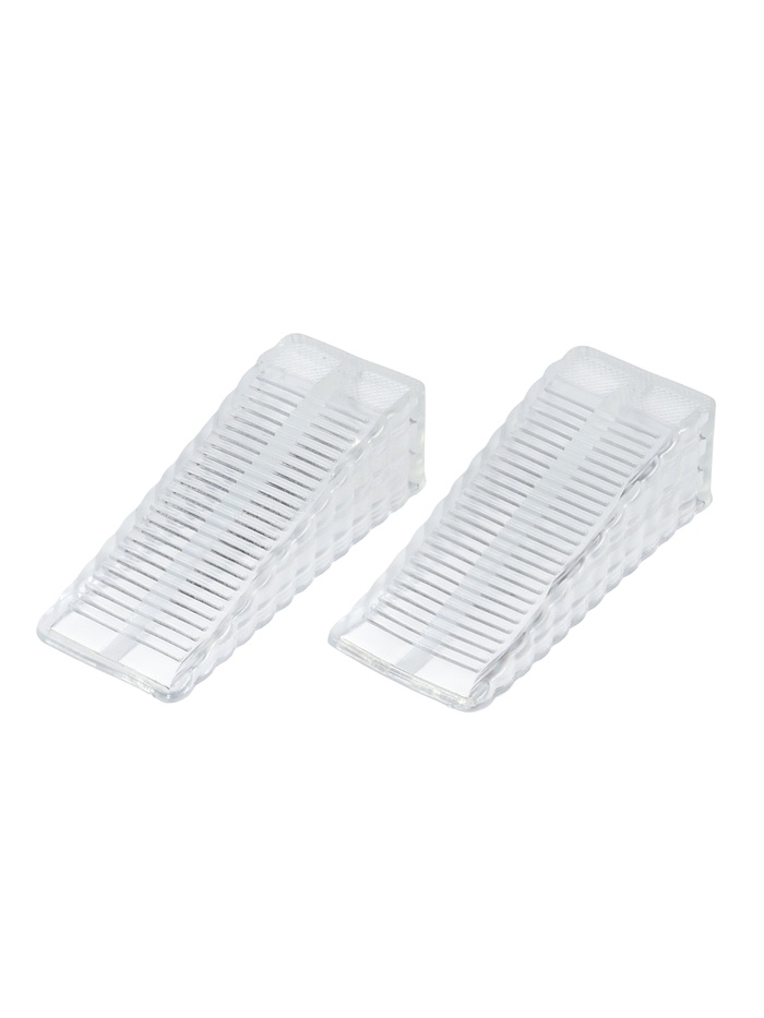 Ограничитель для дверей и окон ТУНДРА SP005, напольные, 96×40 мм, набор 2 шт. - Фото 1