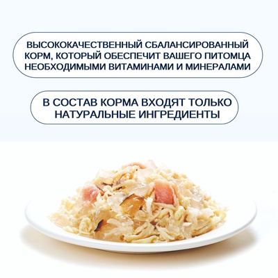 Wanpy Cat Консервы для кошек «Курица с лососем» 95 г