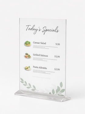 Двухсторонняя подставка А4, оргстекло 2 мм, 21×6.5×32.5 см 10918021