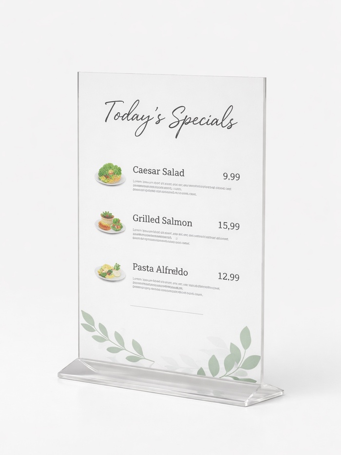 Двухсторонняя подставка А4, оргстекло 2 мм, 21×6.5×32.5 см - Фото 1