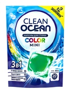 Капсулы для стирки Ocean Clean Color MINI 3 в 1, 20 шт. - Фото 1