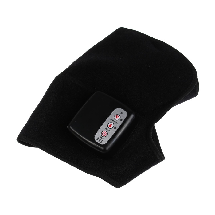 УЦЕНКА Массажёр для ног Luazon LEM-24, бандаж на колено, нагрев до 65°С, черный - Фото 1