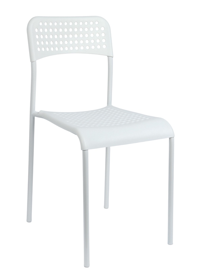 Стул сетчатый, с перфорацией, цвет белый - Фото 1
