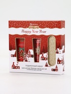 Подарочный набор новогодний: крем для рук, бальзам для губ и пилка для ногтей, URAL LAB 10887895