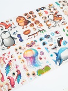 Аппликация наклейками "Весёлые мордашки" 10888538