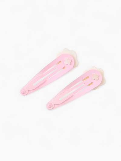 Заколка для волос «Лапки» розовые 2 шт., Коты аристократы