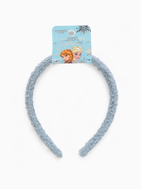 Ободок для волос плюшевый, голубой, Холодное сердце