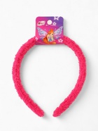 Ободок для волос плюшевый, розовый, Винкс - Фото 2